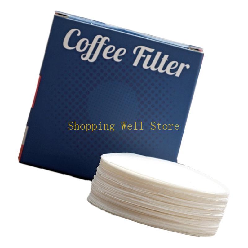 KX4B 100Pcs Coffee Machine Handle Round Powder Bowl Filter Paper Espresso Supplies