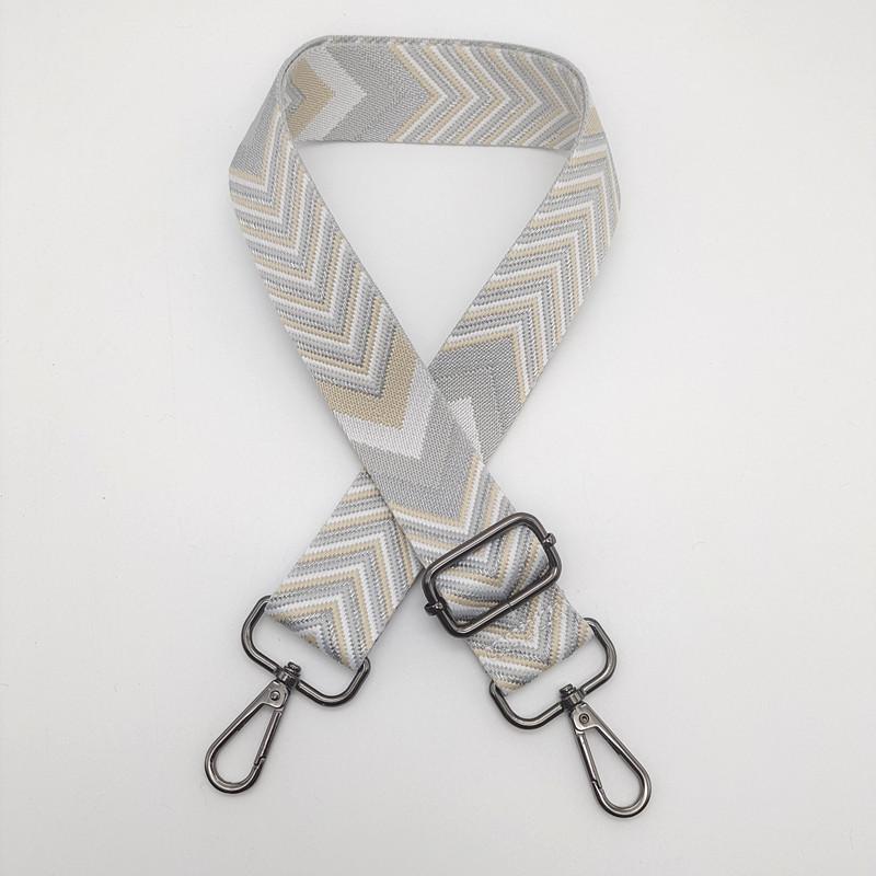 New Backpack Shoulder Strap Handbag Travel Bag Shoulder Bag Shoulder Strap Classic Striped Metal Hook Adjustable Bag Accessories
