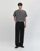 WORK ON BODY OFF (Regular) Airbit Cooling Solid Semi-Overfit Short Sleeve T-Shirt [Charcoal]