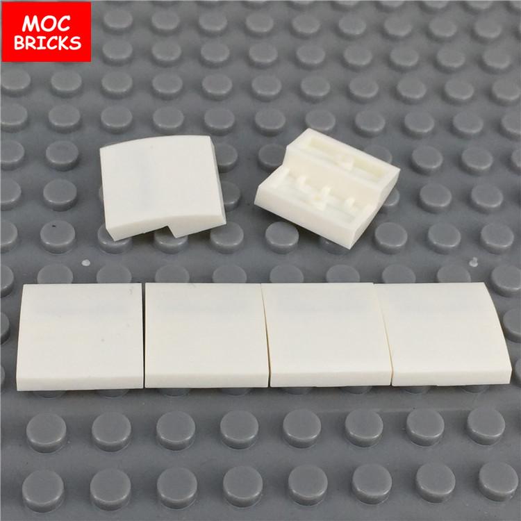 

50pcs/lot MOC Bricks 15068 Curved Slope Brick 2x2 White Red Black Apple green DO-IT-YOURSELF Educational Building Blocks Playthings kids gifts белый