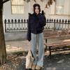 2025 New Puff Fur Collar Hooded Winter Down Cotton Clothes Women's Winter New Bread Clothes Thickened Loose Coat