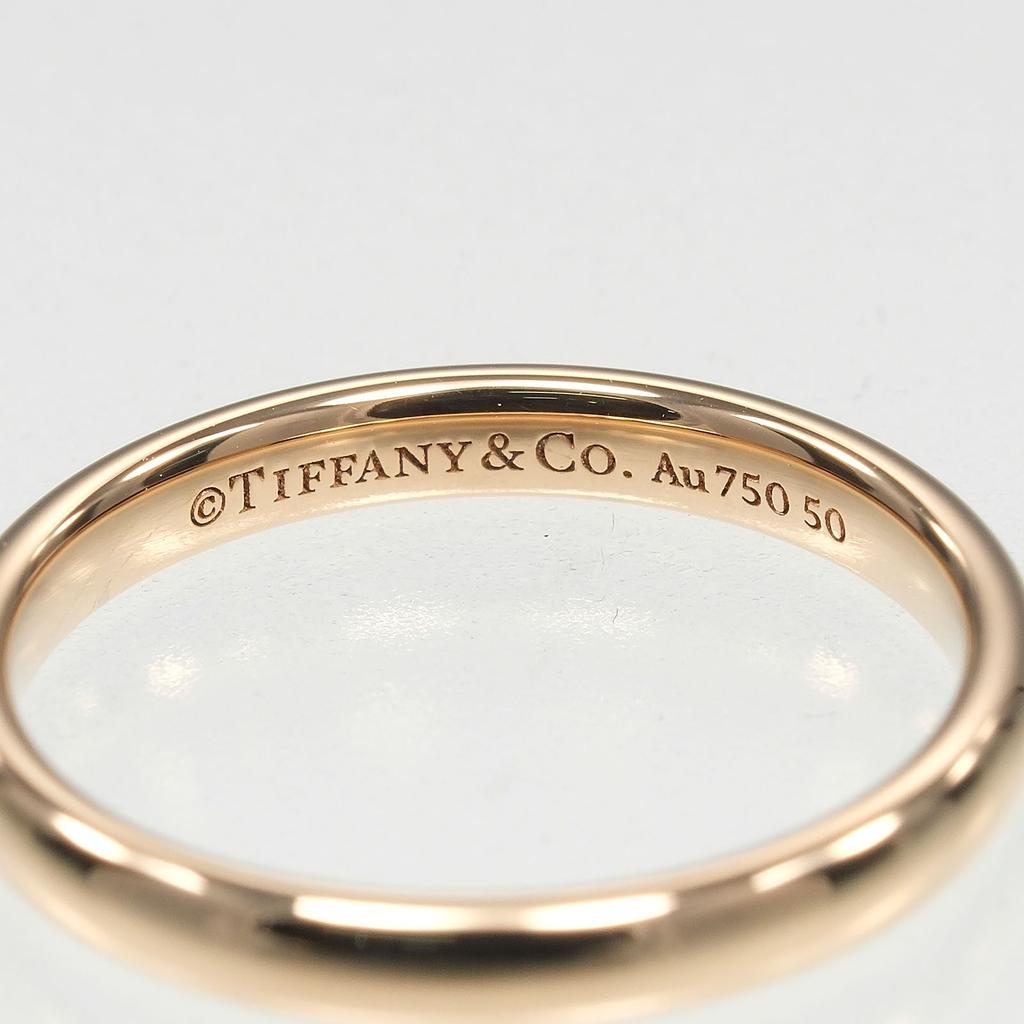 TIFFANY&Co. ewig klassischer Bandring K18 Roségold #4.9(US-Grösse) 2,52 g Damen Gebraucht