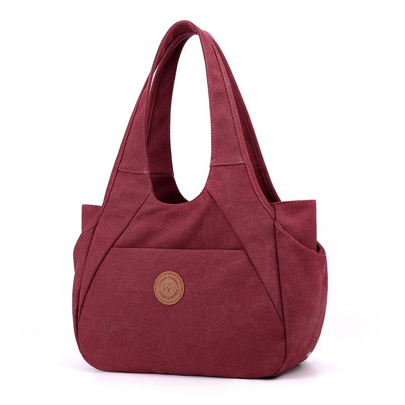 Velkokapacitní plátěná taška Tote Bag Dámská taška Kabelka