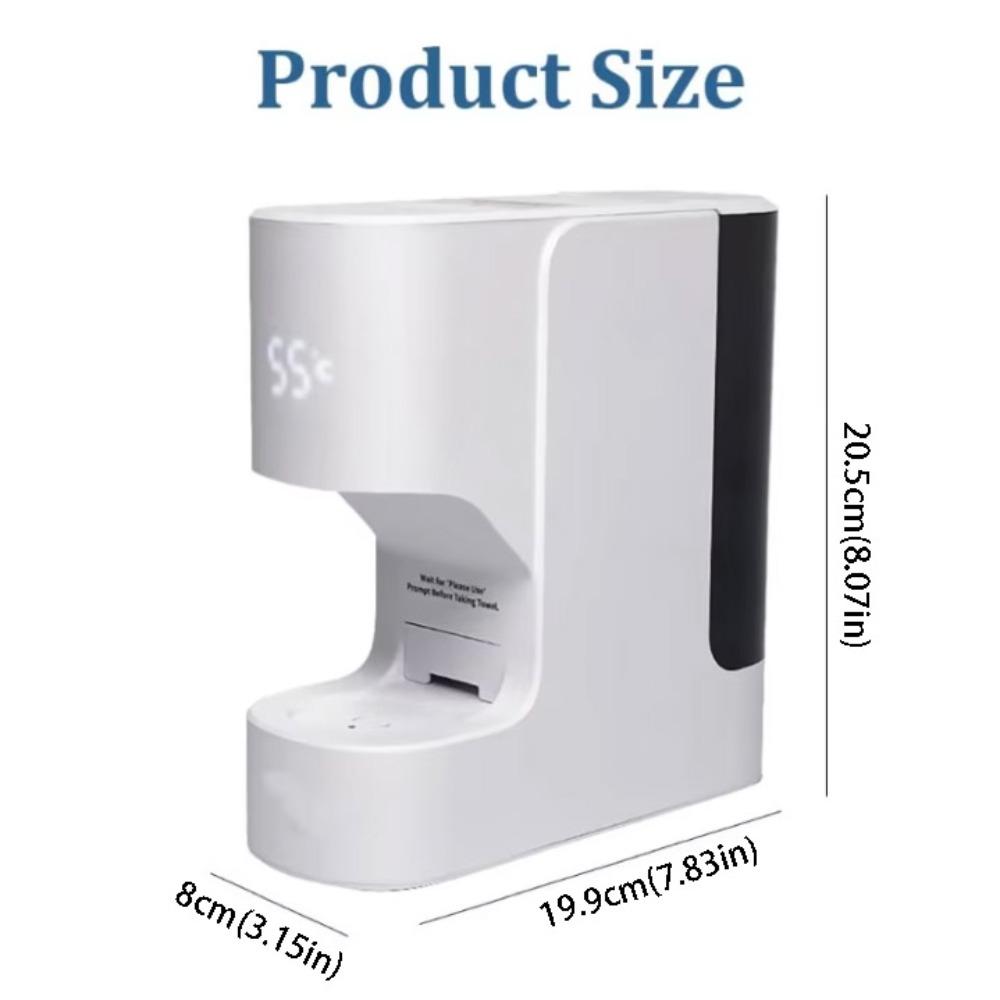 Constant Temperature Towel Machine Automatic Disposable Towel Machine Hot Towel Machine  Home Use US Plug белый
