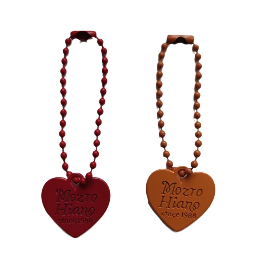 Bonbonfarbenes doppelseitiges Liebesanhänger Perlenketten Schlüsselanhänger - Kreatives DIY-Accessoire