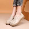 Genuine Leather Women Flats Woman Casual Shoes Loafers Female Slip-on Boat Shoes,Mother's Shoes