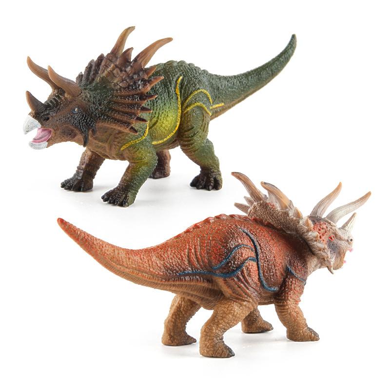 Durable Pvc Dinosaur Models For Kids With Realistic Stegosaurus And Triceratops Static Figurines In Colors Bright
