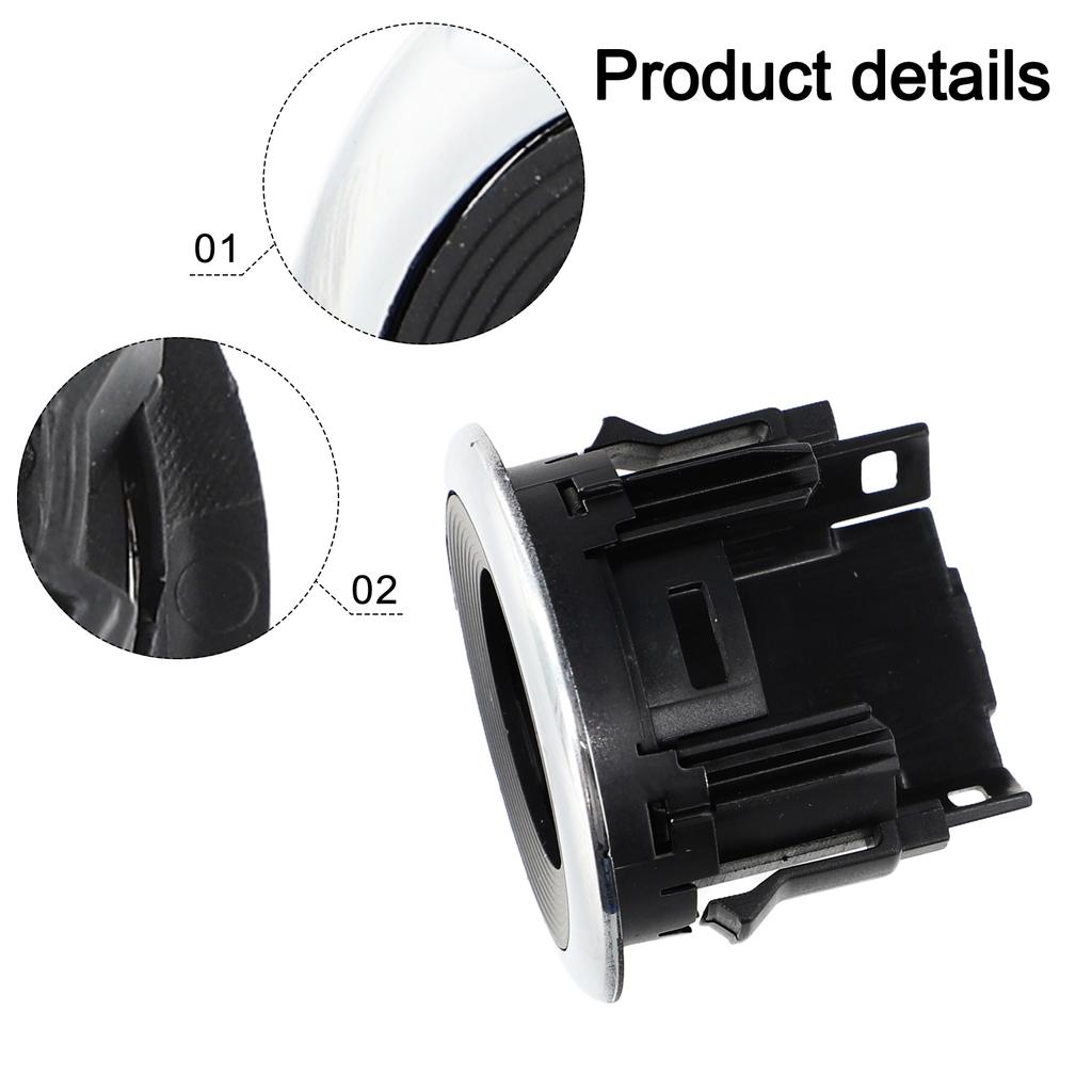 Car Accessory Replacement Engine Start-Stop Ring Ignition Control Button For Vehicles Plastic Material Easy Installation