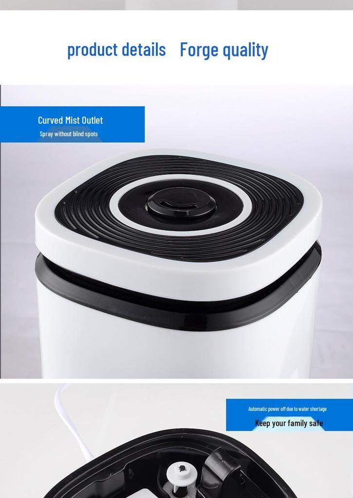 4L Ultrasonic Humidifier with LED Color Light & Aroma Diffuser