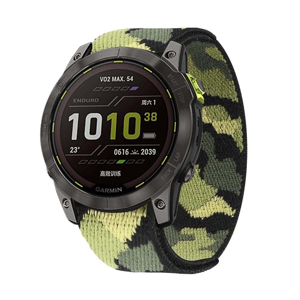 22mm 26mm Klettverschluss Nylon Armband für Garmin Epix Gen2 Fenix 7 7X Fenix 6Pro 5XPlus/Forerunner 955 965 MARQ Enduro 2 Uhrenarmband