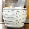 Elegant White Ceramic Flower Pot with Tray - Ideal for Ivy, Spider Plants, and Succulents