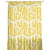 Summer Lemon Fruit Texture Tulle Curtains For Living Room Decoration Modern Chiffon Sheer Voile Kitchen Curtain