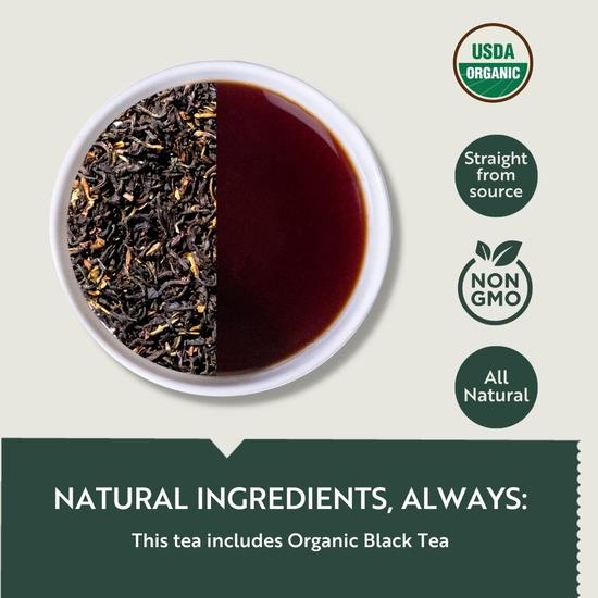 LUXMI Estates English Breakfast Tea 100Gm Loose Leaf Tin | A Tale Of Two Estates | Certified Organic Black Tea Leaf  | 100 Grams