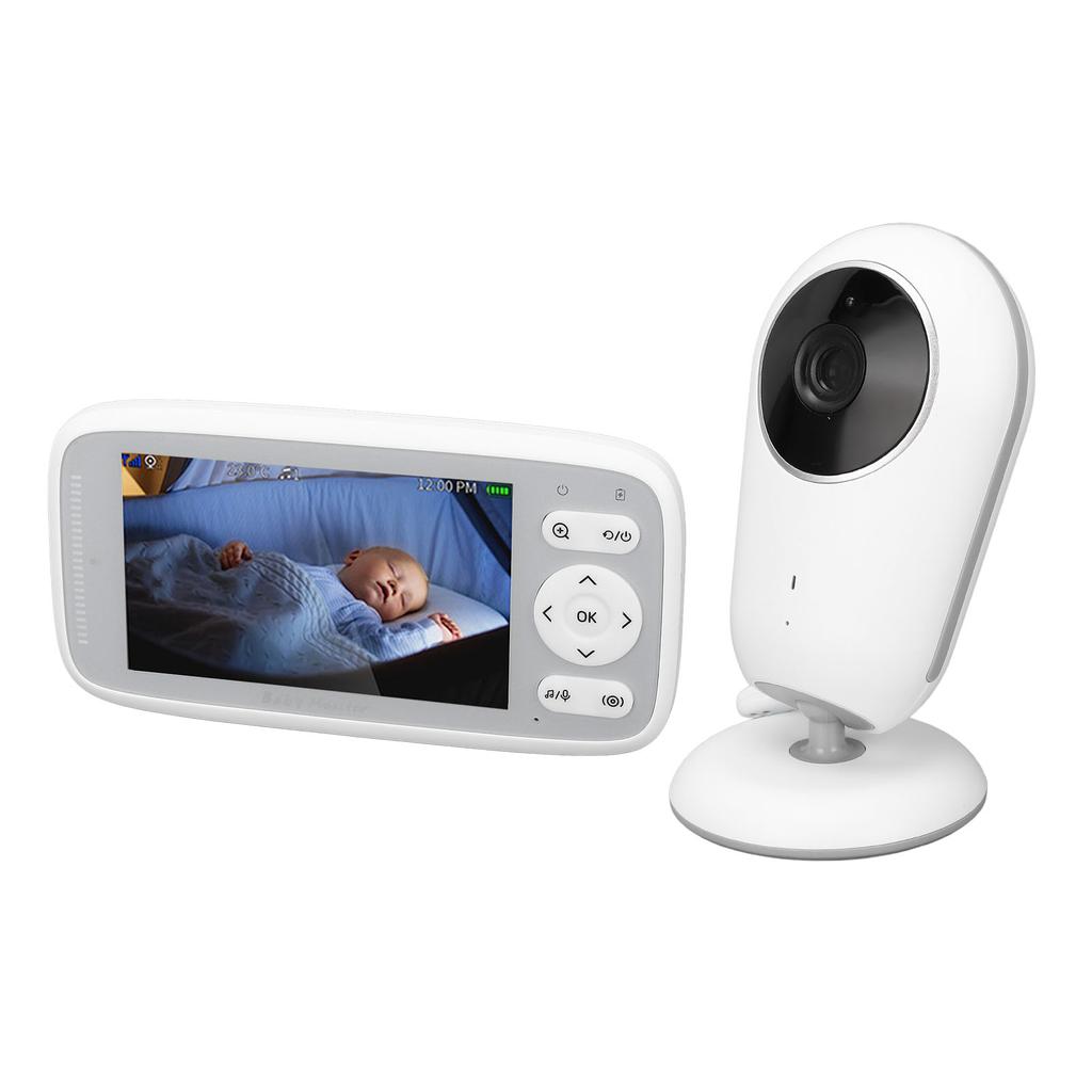 Infant Camera with 4 Inch LCD Screen 1MP Wireless Two Way Talk Lullaby Night Vision Temperature Surv