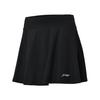 Li Ning Badminton Series Simple Versatile Comfortable Sports Casual Skirt Women Skirts Black ASKU266-1
