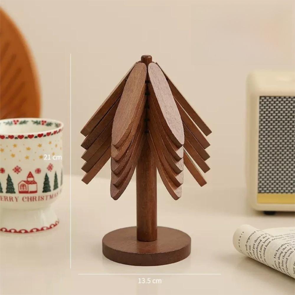 New Anti Heat Tree Design Coaster Tree Shape Household Ornaments Heat Insulating Mat Non-slip Stand Tree Design Coaster
