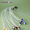 Plush Ball Cat Stick Toy Interactive Plastic Stick Cats Toy Bell Kitten Teaser Pet Toys