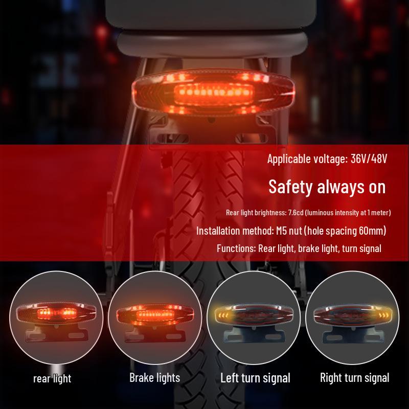 Multifunctional LED Brake & Turn Signal Taillight for Electric Vehicles по национальному стандарту