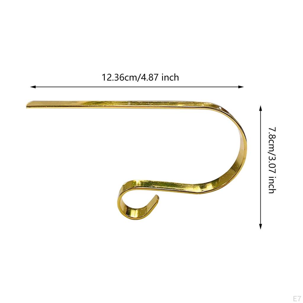 10 Stück Weihnachtsstrumpfhalter Haken Leichtgewicht Rutschfest Kreative Aufhänger
