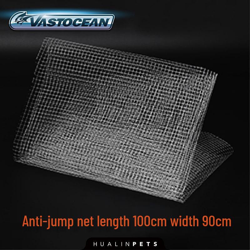 

VASTOCEAN Invisible Anti-Jump Aquarium Net - DIY Protective Cover to Prevent Fish and Turtle Escapes