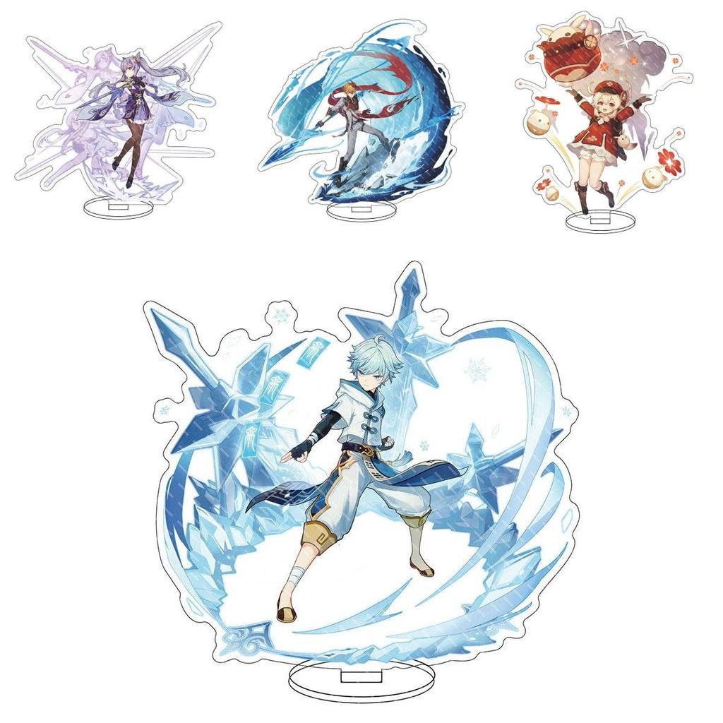 Exquisite Genshin Impact Barbatos Keqing Barbara Acrylic Figure Stand For Display Decor