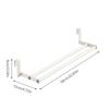 Wall Mounted Towel Drying Rack Plug-in Heavy-Duty Space-Saving Towel Hanger Carbon Steel Drying Rack Household Clothes Shelf