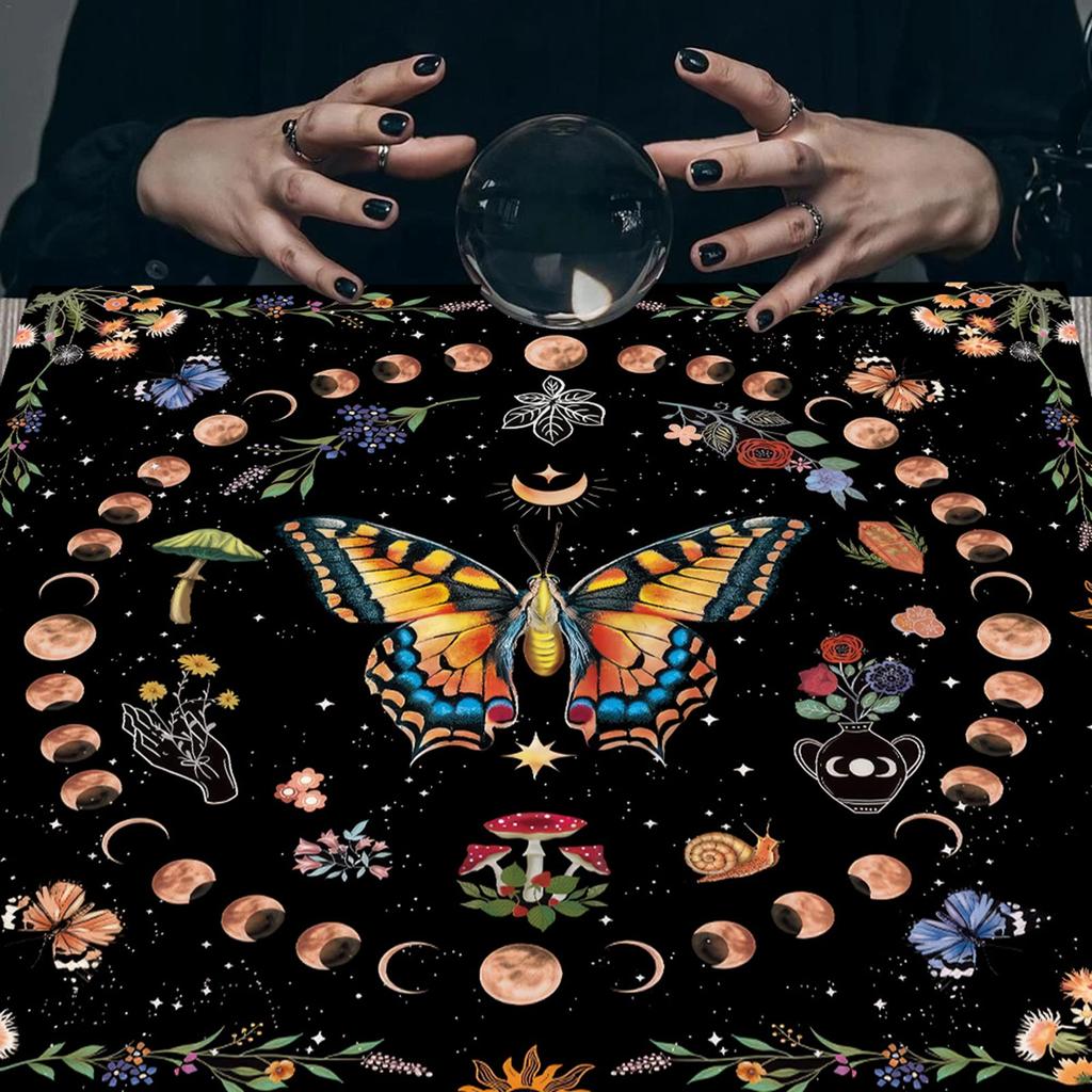 Square Shape Divinations Mat Altar Tablecloth Board Game Card Pad Table Cloth Metaphysical Board Game Mat