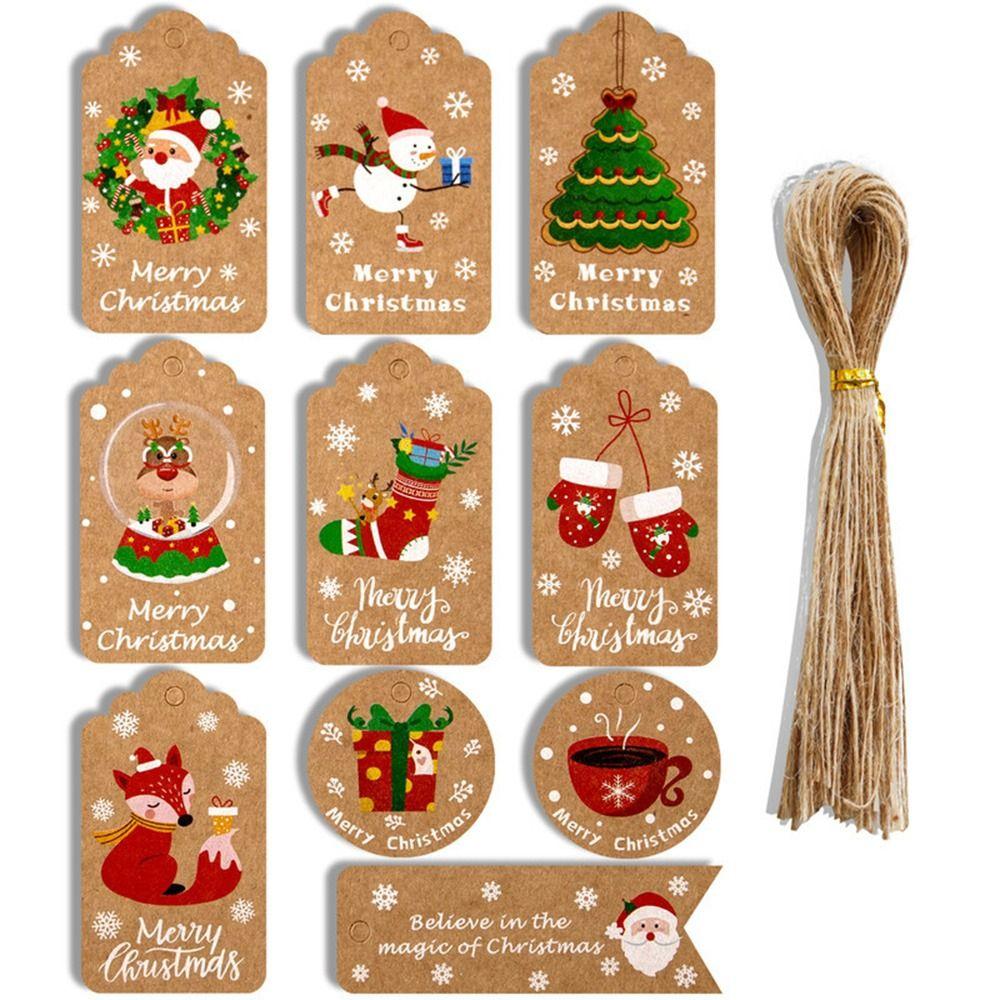 Label DIY Crafts For Home Xmas Christmas Decorations Gift Decor Tags Wrapping Cards Thank You Label