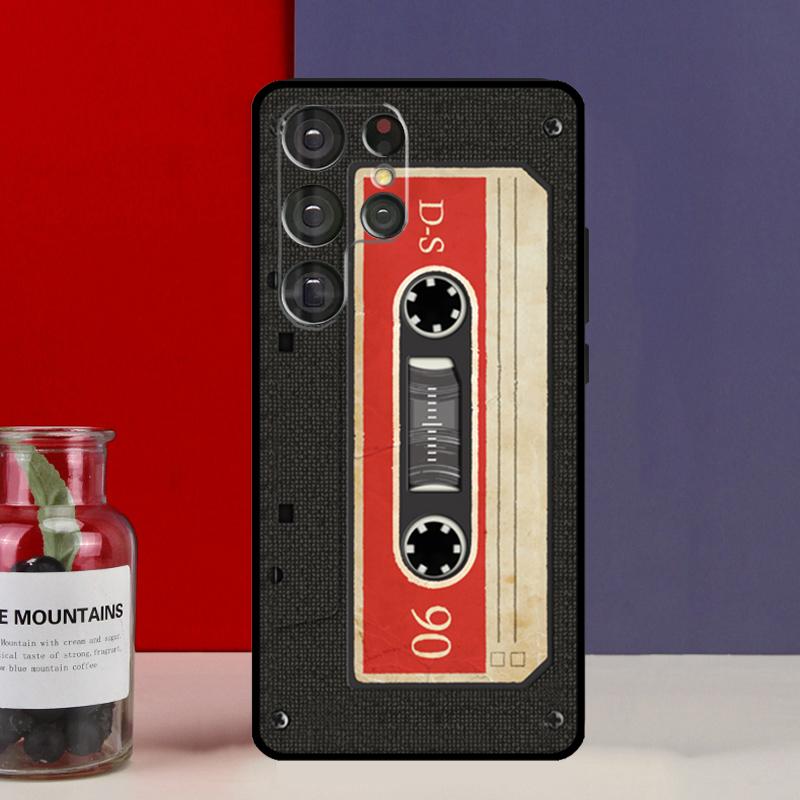 Retro Cassette Tape Vintage Funda Case For Samsung Galaxy S25 Ultra S9 S10 S20 S22 Plus S21 FE S23 S24 Ultra Phone Cover