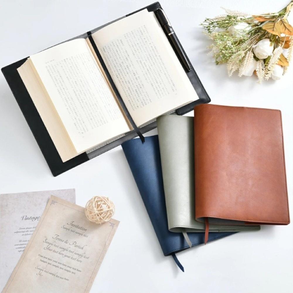 PU Leather Notebook Cover Replaceable Notebook Leather Cover Book Protective Cover Home Office Use