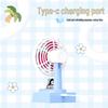 2026 Cartoon USB Rechargeable Desktop Fan - Portable Summer Electric Fan Gift