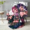 Punk Huntrix Blankets K pop Demon Hunters Zoey Rumi Mira Soft Warm Throw Blanket Kids Living Room Couch Sofa Bed Christmas Gifts