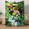 1 Stück, Ben 10 Alien Force Heimdeko Kuscheldecke, Weiche Decke für Sofa, Bett, Auto, Reisen, Camping, Büro-Nickerchen, Perfektes Geschenk für FreundeB120