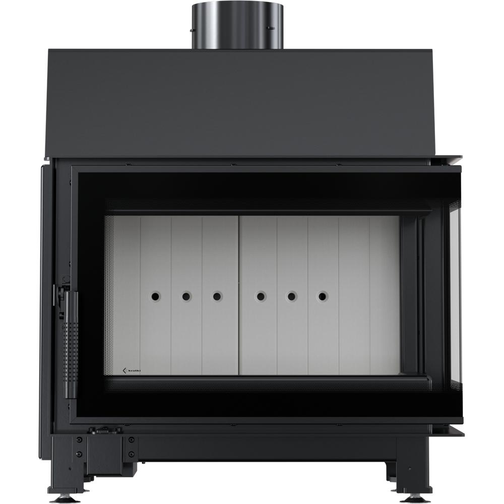 Right Steel Air Fireplace KRATKI SIMPLE 6 kW 150