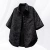 Men's Casual Sports Suit Summer Trendy Brand Versatile Short-Sleeved Shirt and Shorts Two-Piece Set