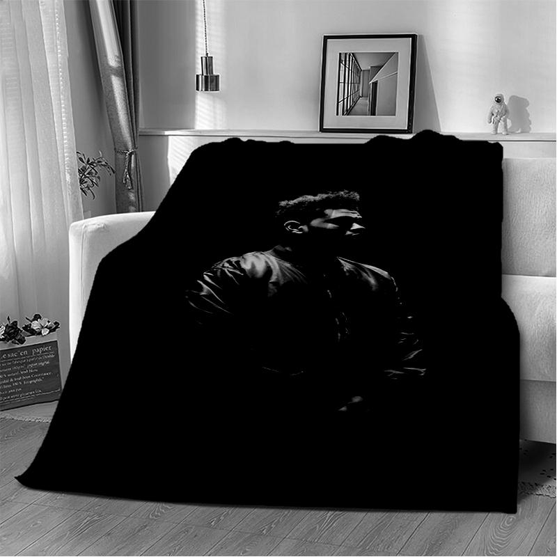 3D The Weeknd X.O R&B Singer Blanket,Soft Throw Blanket for Home Bedroom Bed Sofa Picnic Travel Office Cover Blanket Gift Kids