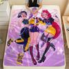 1pz Coperta in Flanella con Stampa Kpop Demon Hunters, Alta Qualità, Per Tutte le Stagioni, Decorazione per la Casa, Calore e Comfort, Perfetta per Regali di Natale