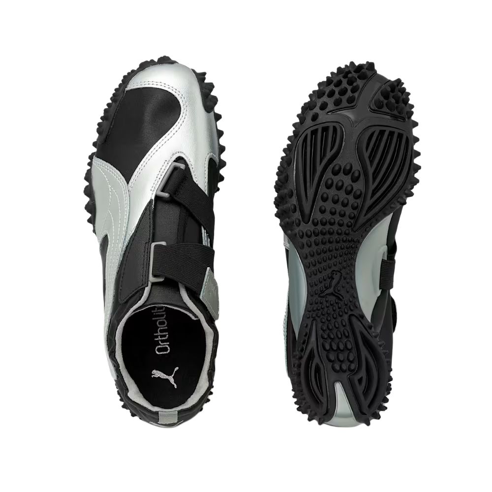 New PUMA Mostro Low Top Running Shoes Unisex Black Silver 399827-06