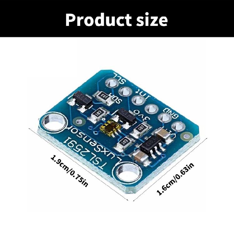 TSL2591 Light Sensors Development Module High Dynamic Ranges Digital Light Sensors Optical Sensors Development Tools Board