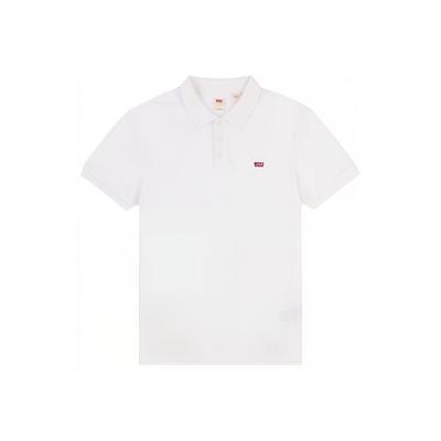 Levis Embroidered Cotton Polo Shirt Men Tops White 35883-0003