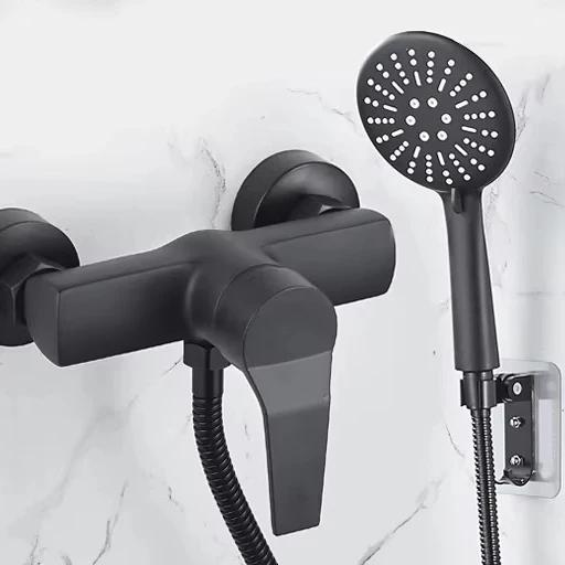 Hot and Cold Mixer Tap Shower Accessories Single Handle Household Bathroom Faucets Wall-Mounted Mixing Valve Shower Tap