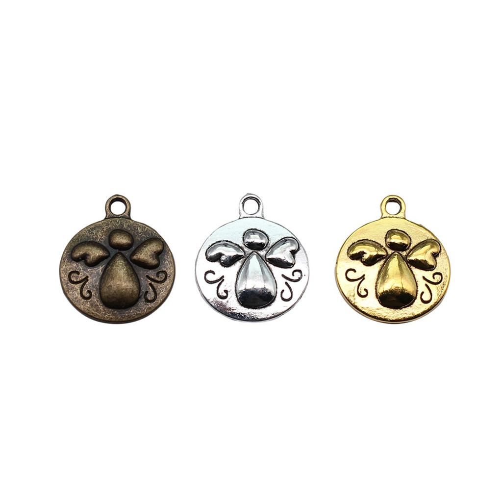 Angel Charms Alloy Fairy Pendants For Religious Holiday Jewelry Making