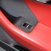 Real Carbon Fiber Car Window Glass Lift Button Decorative Frame Sticker  For Jaguar F-TYPE 2013-2026 Car Interior Accessories