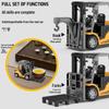 1:64 Bluetooth Mini Alloy Forklift RC Car Model Ornament Desktop Toy