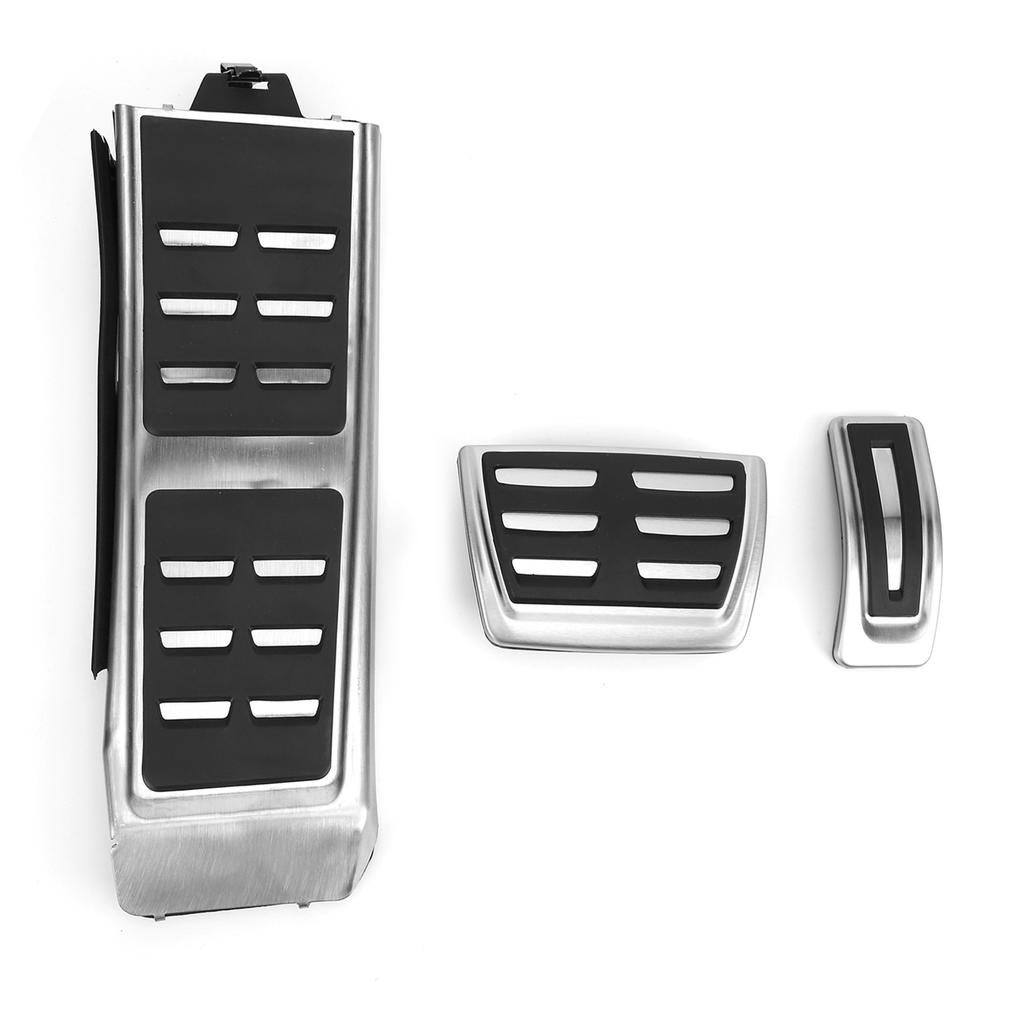 3PCS Accelerator Brake Reast Pedal Stainless Steel Replacement for A4 B8 S4RS4 LHD Automatic
