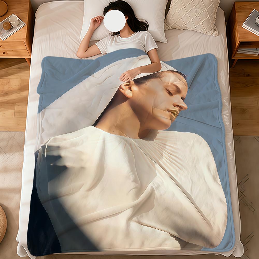 singer r-rosalia Lux Berghain fashion cool soft warm plush blanket dorm sofa living room pet hogar bedroom gift nap home Flannel