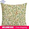 Hemrum Dekorativ Kuddfodral Retro Växt Blommönster Tryckt Kuddfodral Vardagsrum Soffa Stol Kuddfodral
