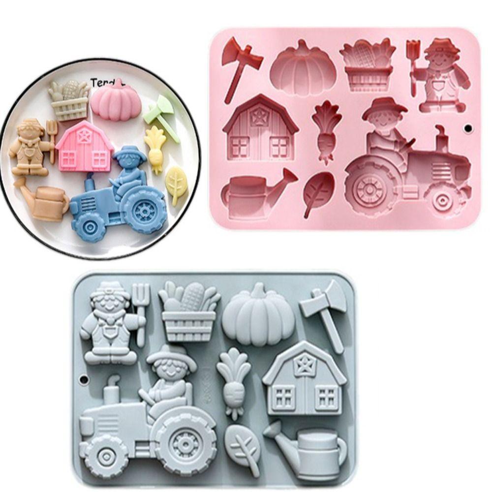9 Options Mousse Cake Mold Farm Theme Baking Mould Chocolate Dessert Mold  Homemade Candy