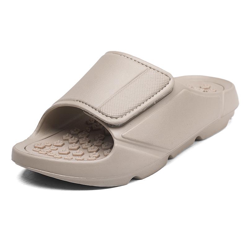 Summer Comfort Massage Slippers: Lightweight Shock-Absorbing Single Strap Sandals for Outdoor and Beach, Available In Large Sizes.