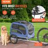 Carrellino per Cani da Bicicletta, Supporta fino a 100 libbre, Carrellino per Animali Domestici Portabici, Telaio Pieghevole Facile con Ruote a Sgancio Rapido, Gancio Universale per Bicicletta,